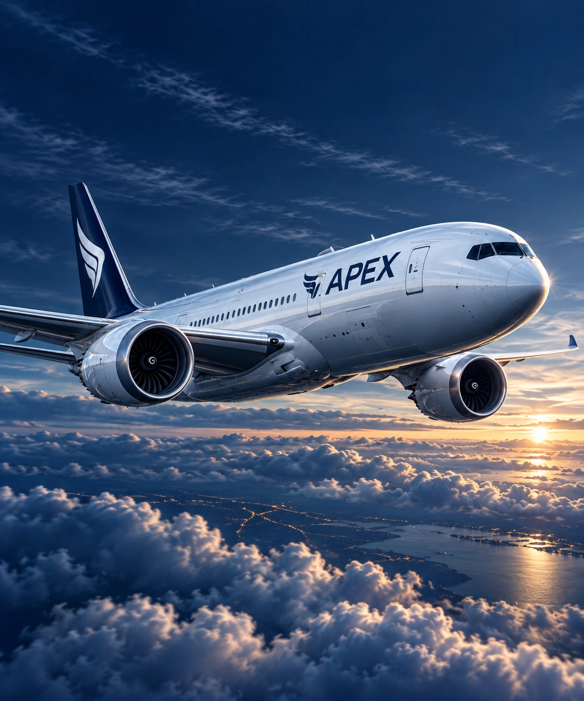 Illustrative air freight scene